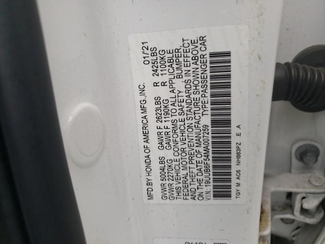 19UUB6F54MA007259 Acura Tlx Tech A