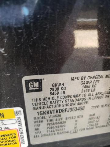 1GKKVTKD8FJ353458 GMC Acadia Denali