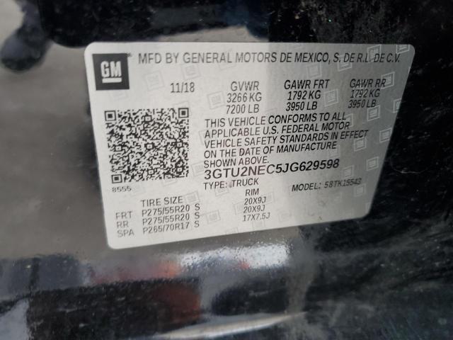 3GTU2NEC5JG629598 GMC Sierra K1500 Slt