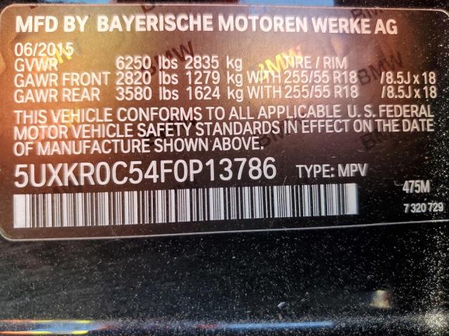 5UXKR0C54F0P13786 BMW X5 Xdrive35i