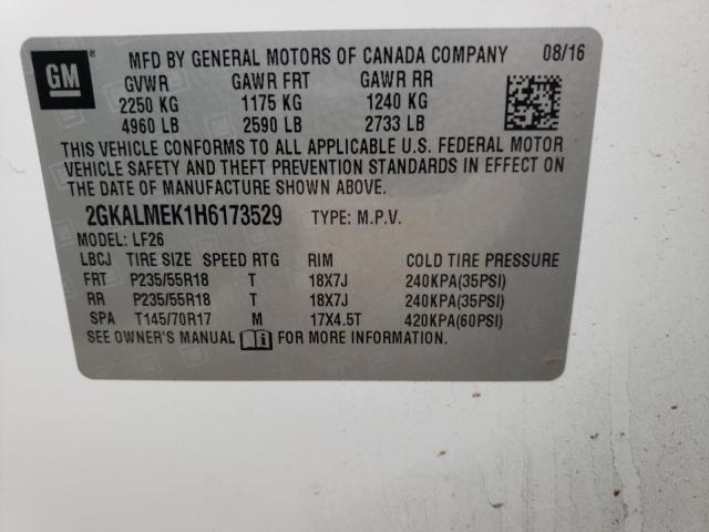 2GKALMEK1H6173529 GMC Terrain Sle
