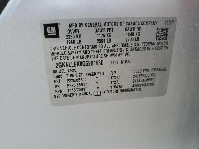 2GKALLEK0G6201930 GMC TERRAIN SL