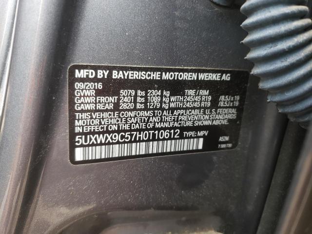 5UXWX9C57H0T10612 BMW X3 Xdrive28i