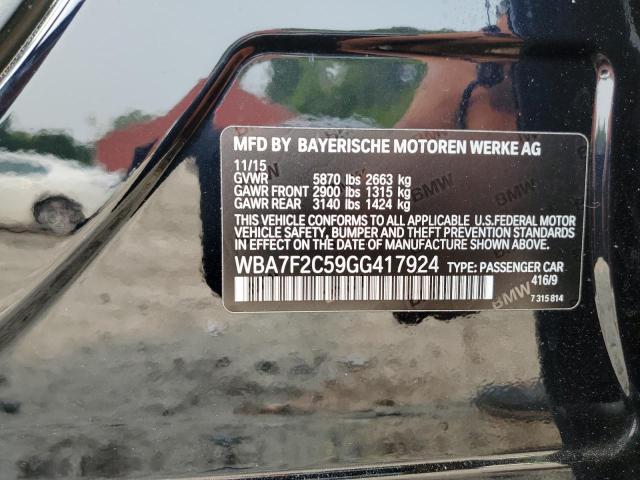 WBA7F2C59GG417924 BMW 750 Xi