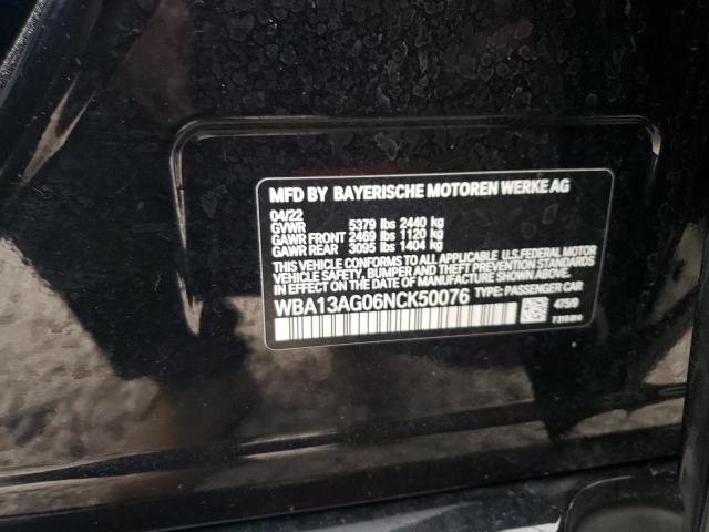 WBA13AG06NCK50076 BMW 530e