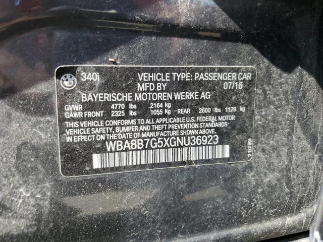 WBA8B7G5XGNU36923 BMW 340 XI