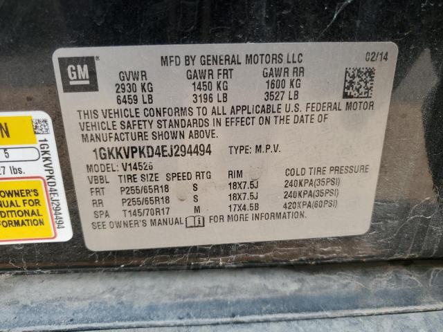 1GKKVPKD4EJ294494 GMC ACADIA SLE