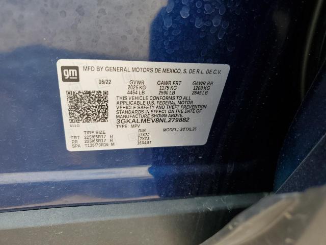 3GKALMEV8NL279882 GMC Terrain Sle