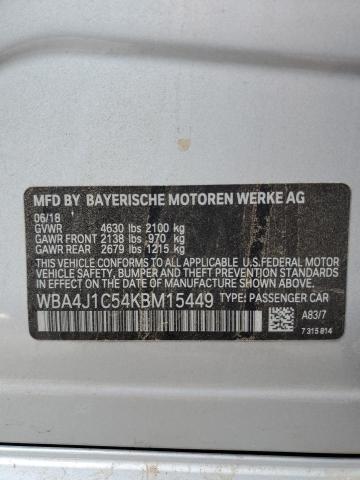 WBA4J1C54KBM15449 BMW 430i Gran Coupe