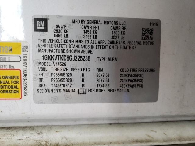 1GKKVTKD6GJ225236 GMC Acadia Denali