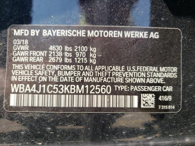 WBA4J1C53KBM12560 BMW 430i Gran Coupe