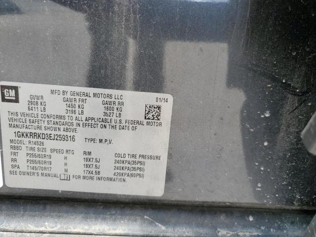 1GKKRRKD3EJ259316 GMC Acadia Slt-1