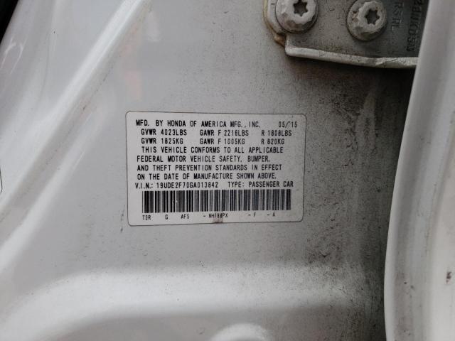 19UDE2F70GA013842 Acura Ilx Premium Tech