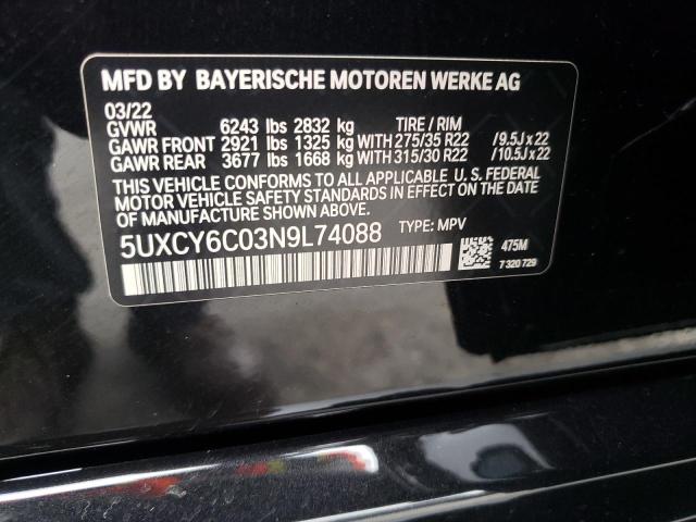 5UXCY6C03N9L74088 BMW X6 Xdrive40i