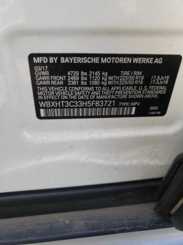 WBXHT3C33H5F83721 BMW X1 Xdrive28i