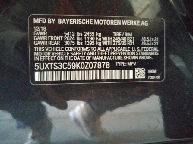 5UXTS3C59K0Z07878 BMW X3 Xdrivem40i