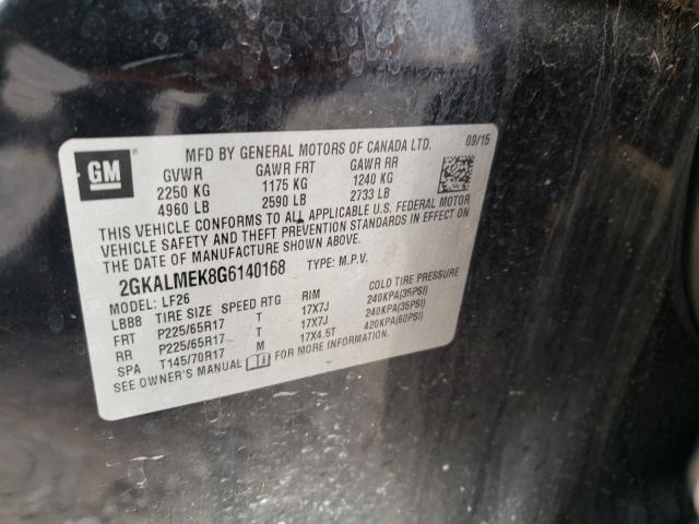 2GKALMEK8G6140168 GMC Terrain Sle