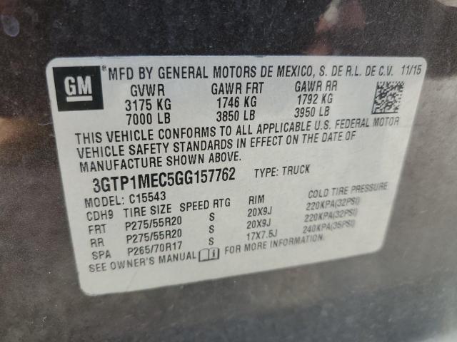 3GTP1MEC5GG157762 GMC Sierra C1500 Sle