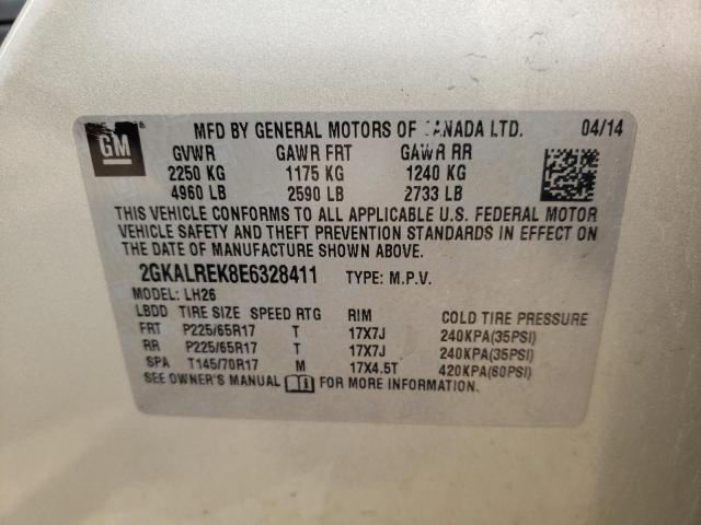 2GKALREK8E6328411 GMC Terrain Sle