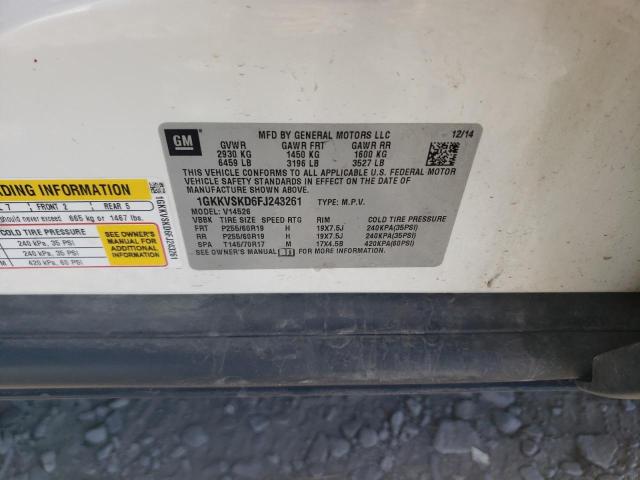 1GKKVSKD6FJ243261 GMC Acadia Slt-2