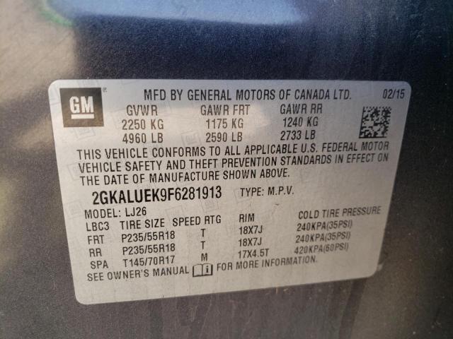 2GKALUEK9F6281913 GMC Terrain Denali