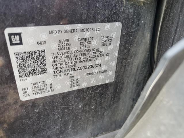 1GKKNRLA8JZ236674 GMC ACADIA SLE