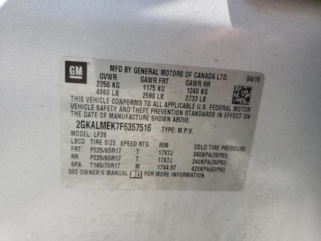 2GKALMEK7F6357516 GMC Terrain Sle