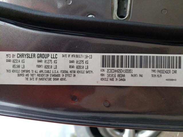 2C3CDXHG5EH165951 Dodge Charger Sxt
