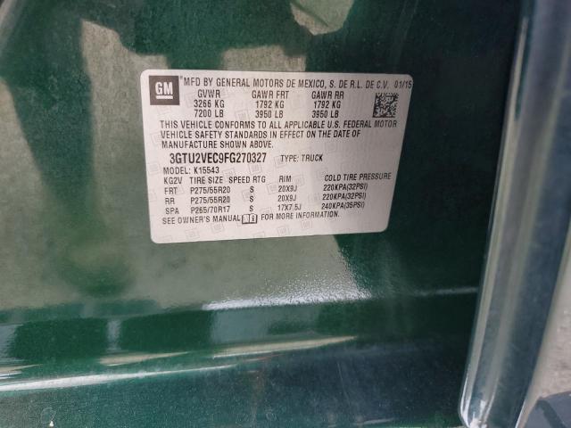 3GTU2VEC9FG270327 GMC Sierra K1500 Slt