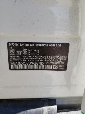 WBAJE5C58JWA93780 BMW 540 I