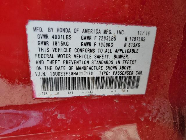 19UDE2F38HA010170 Acura Ilx Base Watch Plus