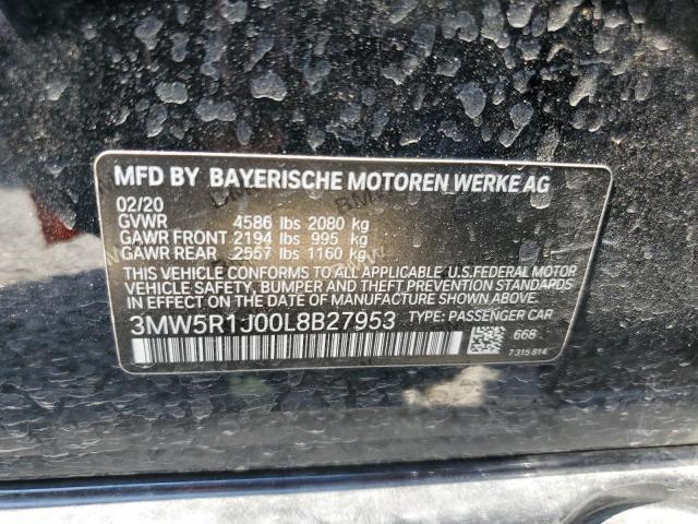 3MW5R1J00L8B27953 BMW 330I