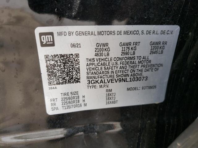 3GKALVEV9NL103073 GMC Terrain Slt
