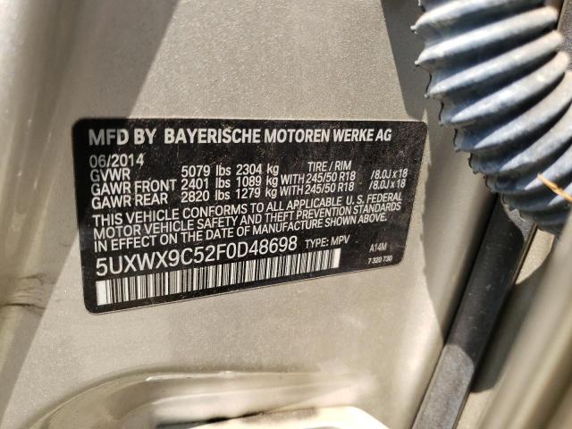 5UXWX9C52F0D48698 BMW X3 Xdrive28i