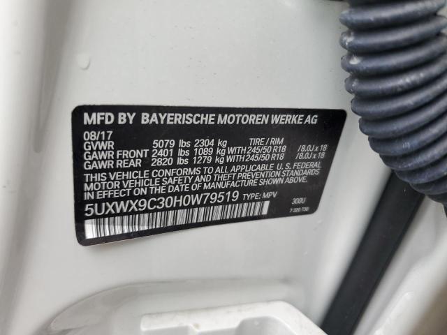 5UXWX9C30H0W79519 BMW X3 Xdrive28i