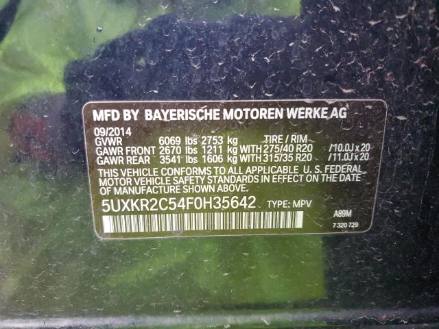 5UXKR2C54F0H35642 BMW X5 Sdrive35i