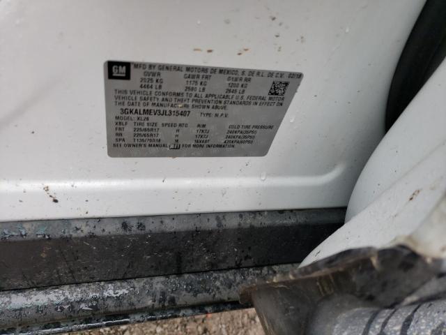 3GKALMEV3JL315407 GMC Terrain Sle