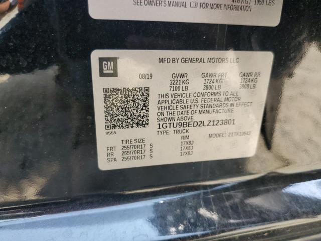 1GTU9BED2LZ123801 GMC Sierra K1500 Sle