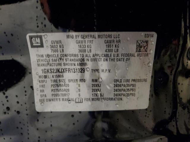 1GKS2JKJXFR131329 GMC YUKON XL DENALI