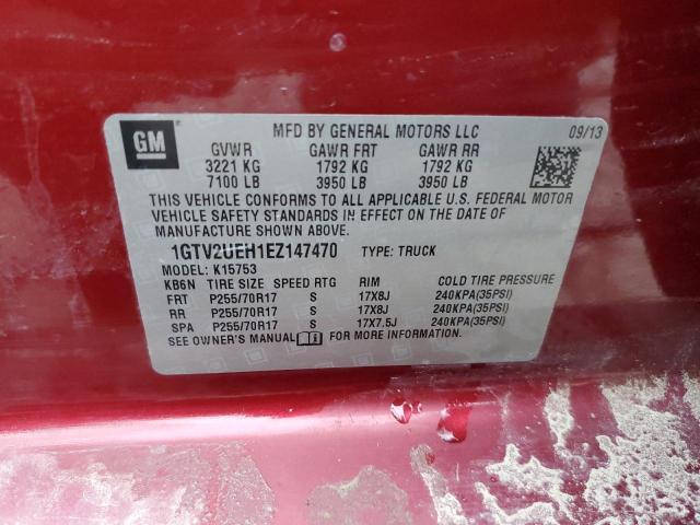 1GTV2UEH1EZ147470 GMC Sierra K1500 Sle
