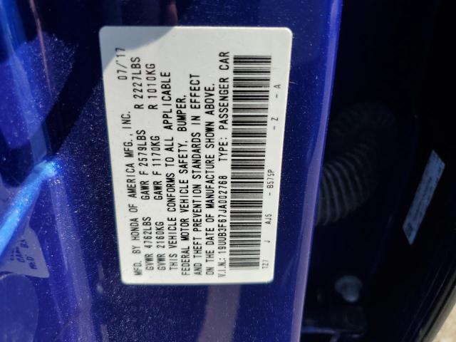 19UUB3F67JA002768 Acura Tlx Tech+a
