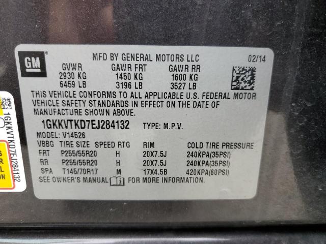 1GKKVTKD7EJ284132 GMC Acadia Denali