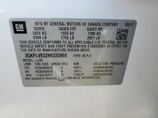 2GKFLVE32H6333860 GMC Terrain Denali