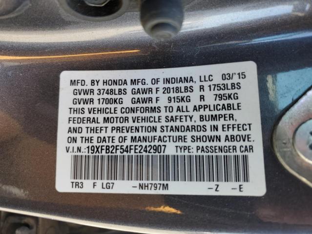19XFB2F54FE242907 Honda Civic Lx