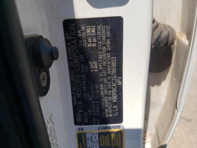 KNDPBCAC2G7869803 KIA Sportage Lx