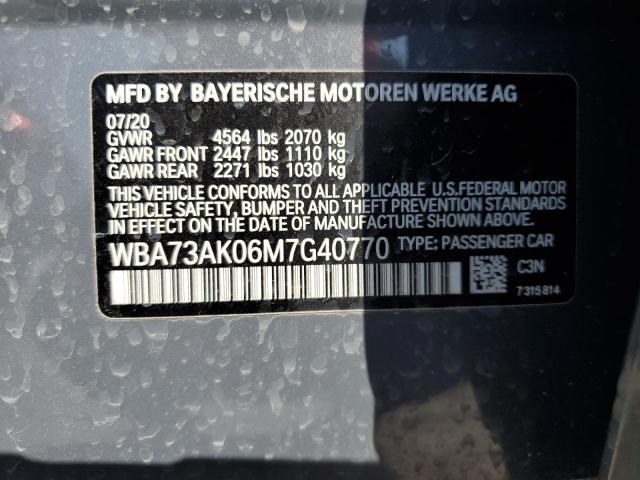 WBA73AK06M7G40770 BMW 228XI