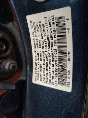 19XFC2F53HE211745 Honda Civic Lx