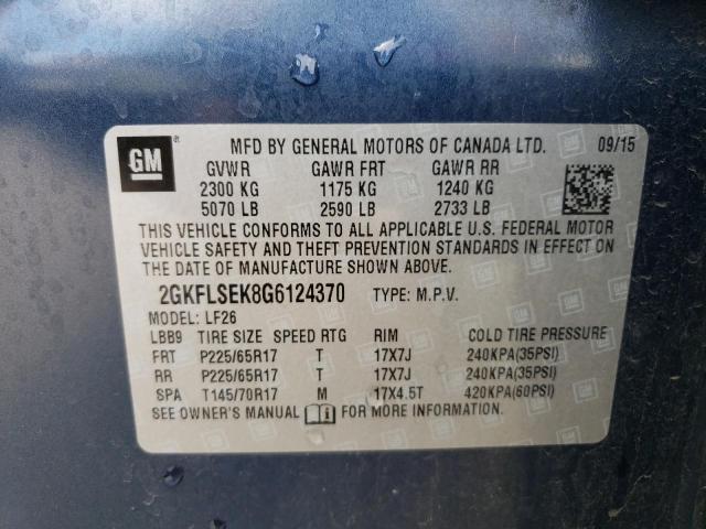 2GKFLSEK8G6124370 GMC Terrain Sle