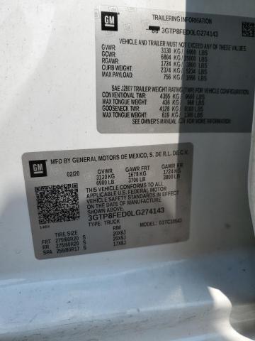 3GTP8FED0LG274143 GMC Sierra C1500 Denali