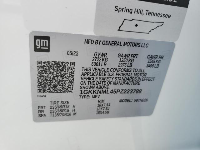 1GKKNML45PZ223788 GMC ACADIA SLT